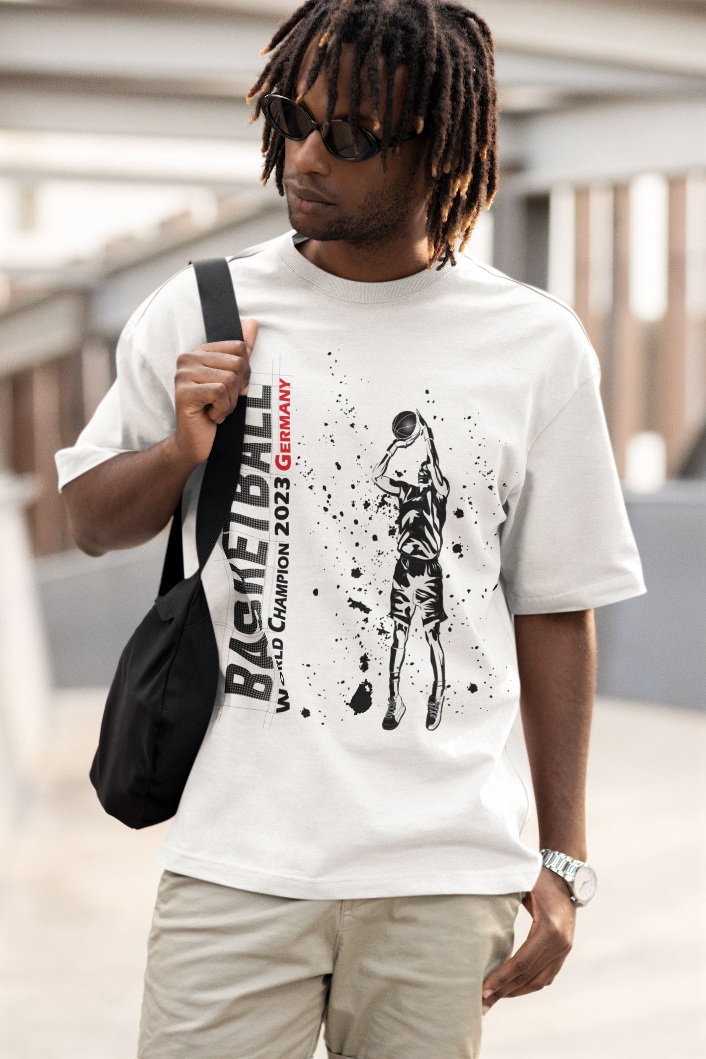 Basketball Weltmeister 2023 - Organic Oversized Shirt Blaster Oversized Shirt ST/ST Shirtee