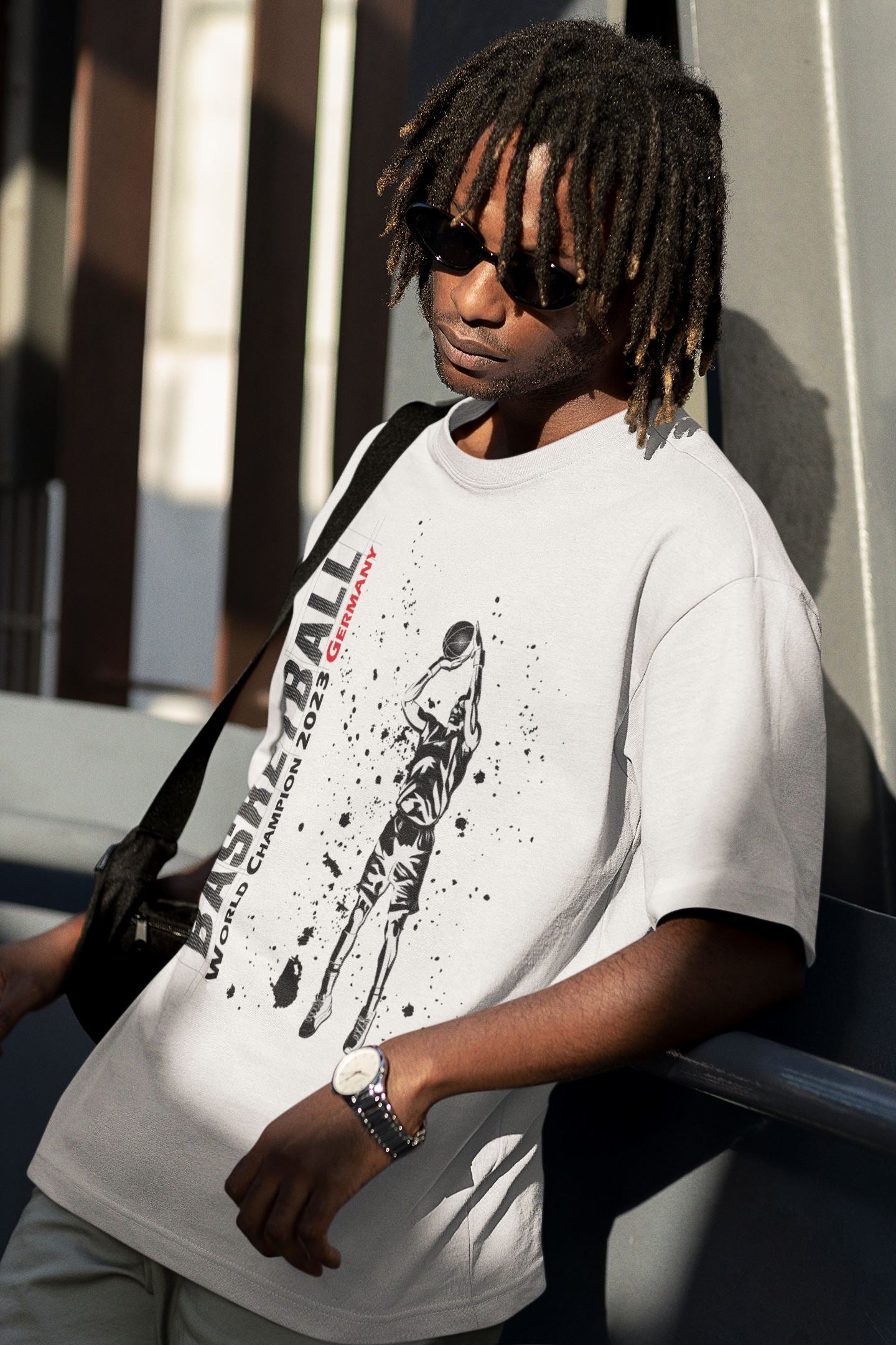 Basketball Weltmeister 2023 - Organic Oversized Shirt Blaster Oversized Shirt ST/ST Shirtee