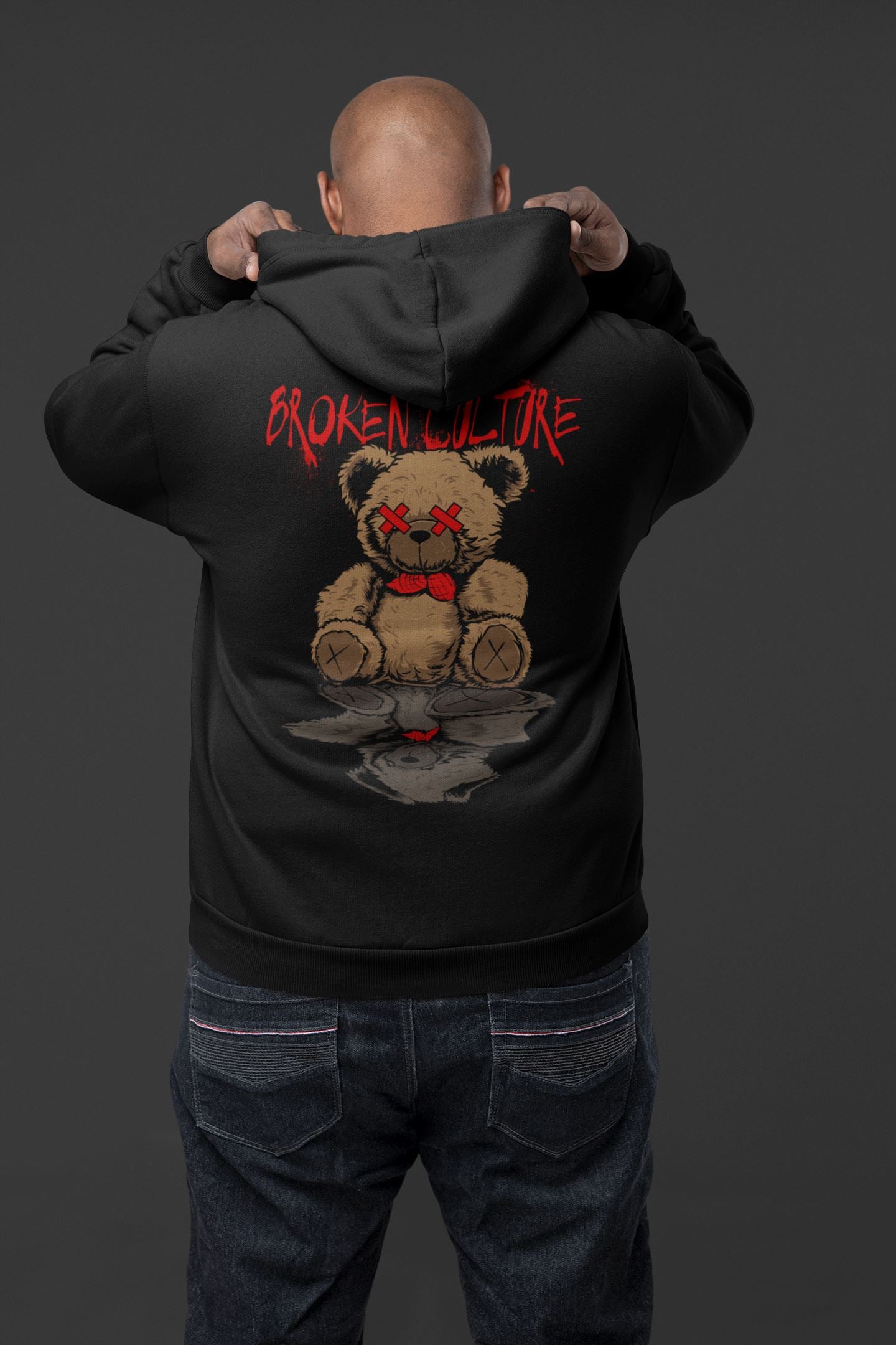 Broken Culture Bear Streetwear. Unisex-Kapuzenpullover Soulmates