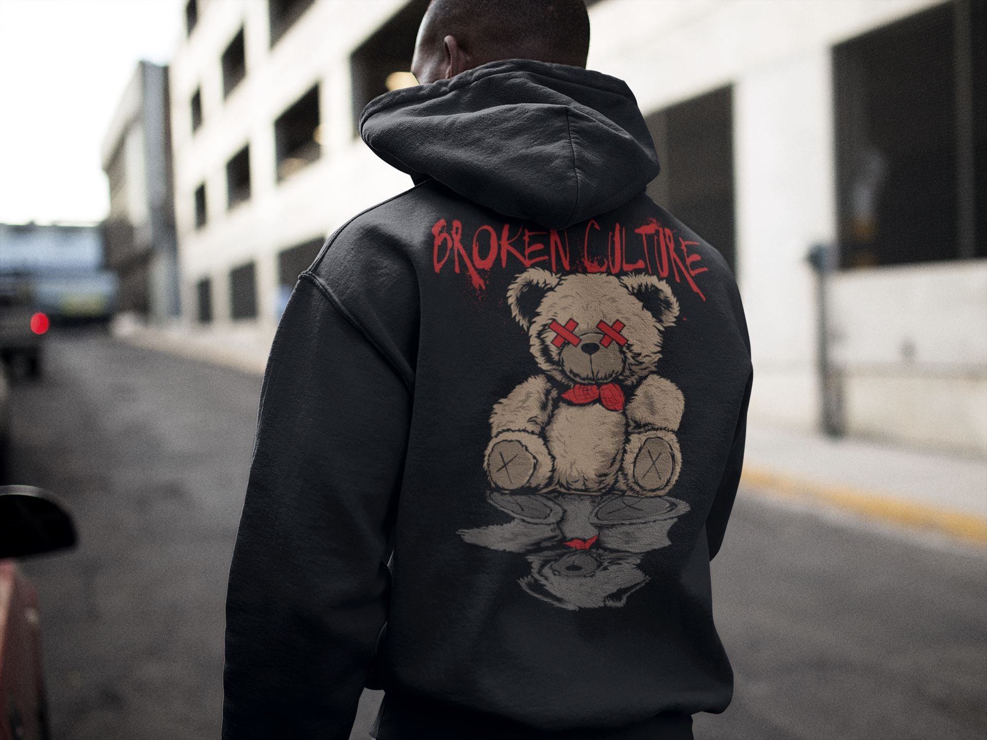 Broken Culture Bear Streetwear. Unisex-Kapuzenpullover Soulmates