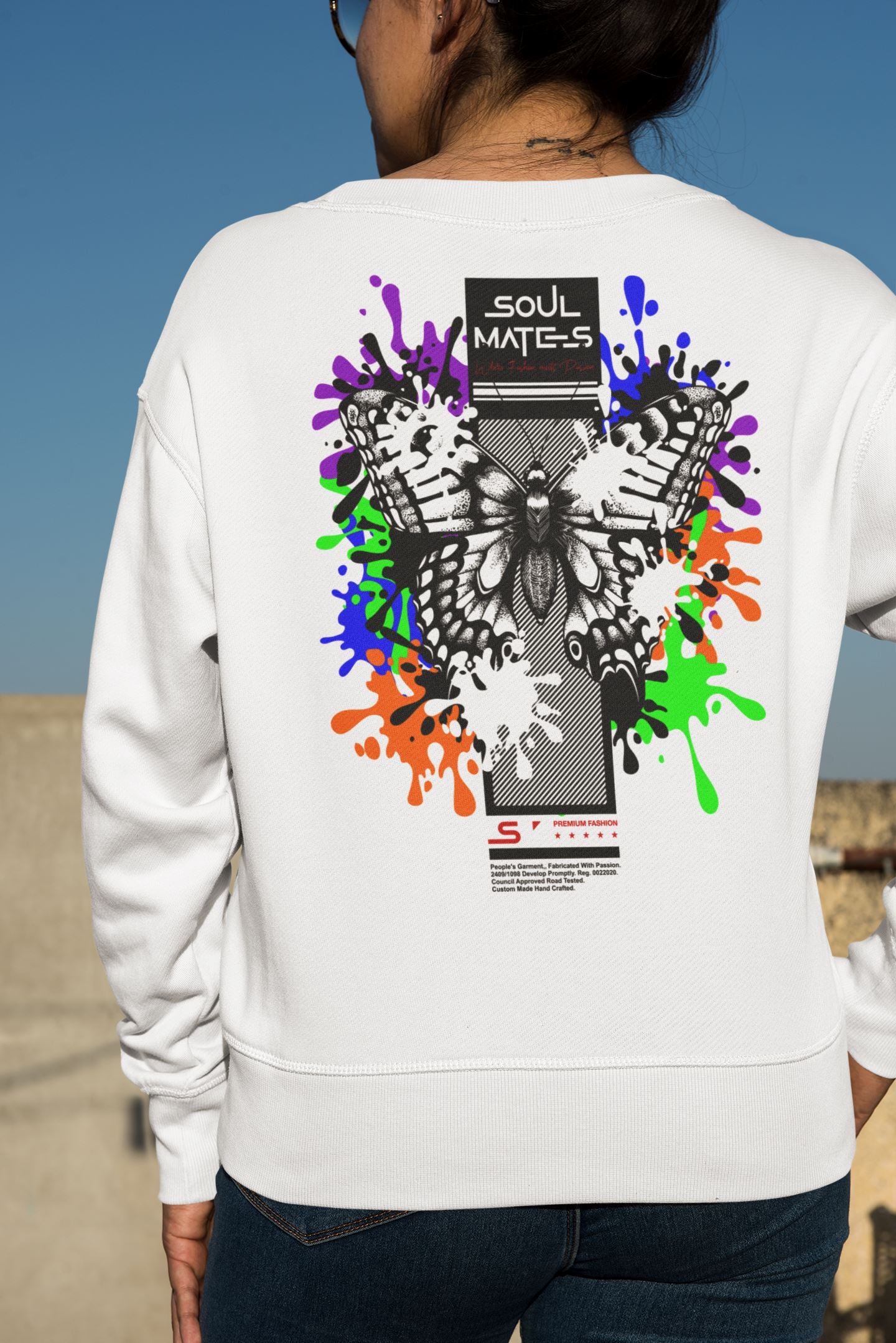 Butterfly Unisex-Premium-Pullover Soulmates