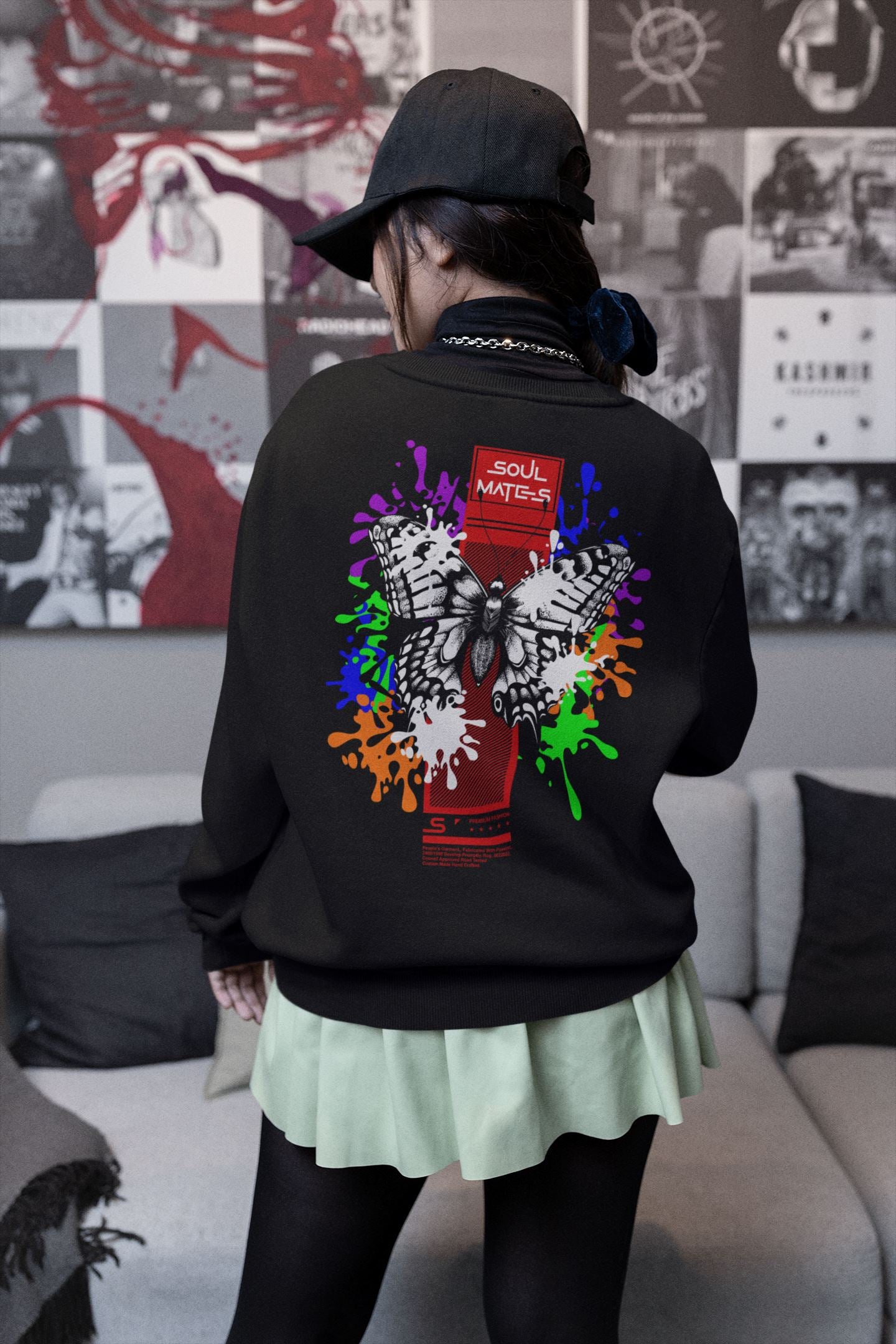 Butterfly Unisex-Premium-Pullover Soulmates