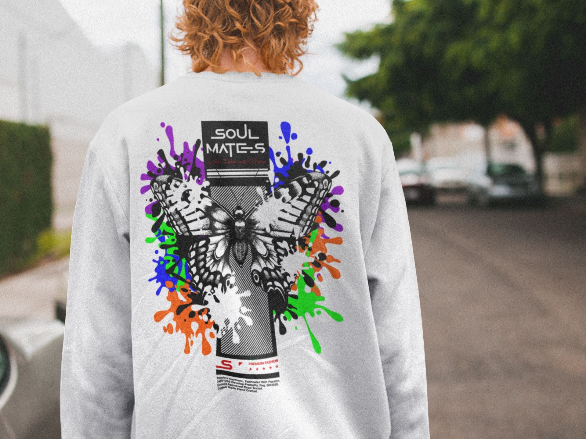 Butterfly Unisex-Premium-Pullover Soulmates