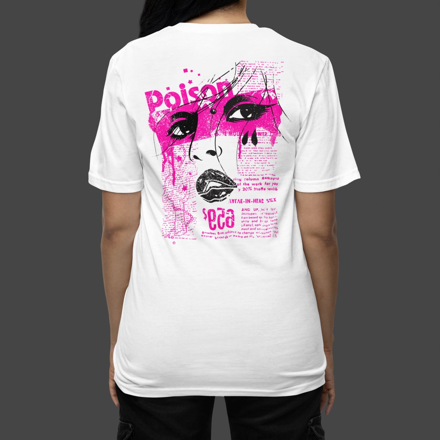 Crying Woman Pink Unisex-T-Shirt Soulmates