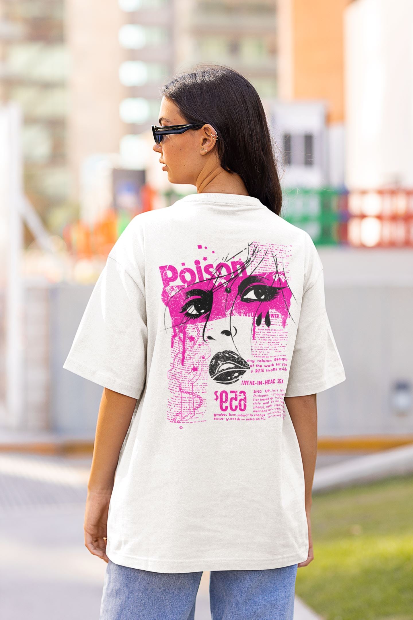 Crying Woman Pink Unisex-T-Shirt Soulmates
