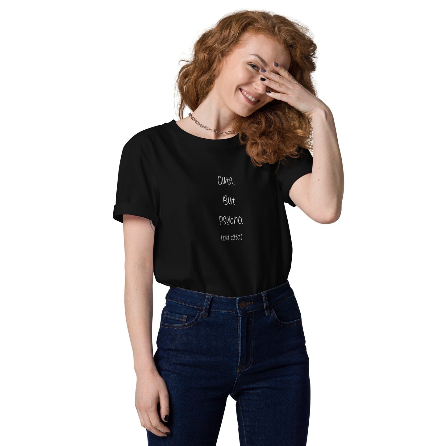 Cute but Psycho (but cute) Unisex-Bio-Baumwoll-T-Shirt Soulmates