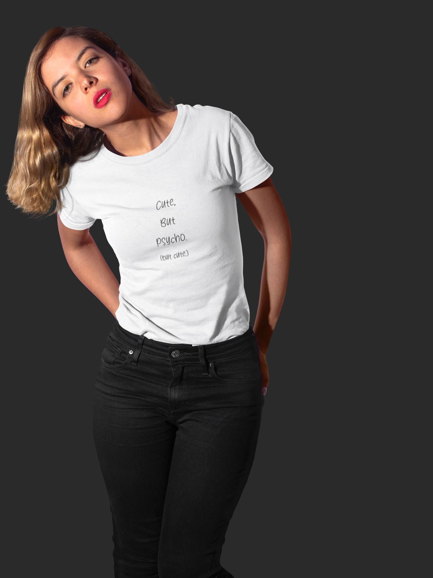 Cute but Psycho ( but cute ) Unisex-Bio-Baumwoll-T-Shirt Soulmates