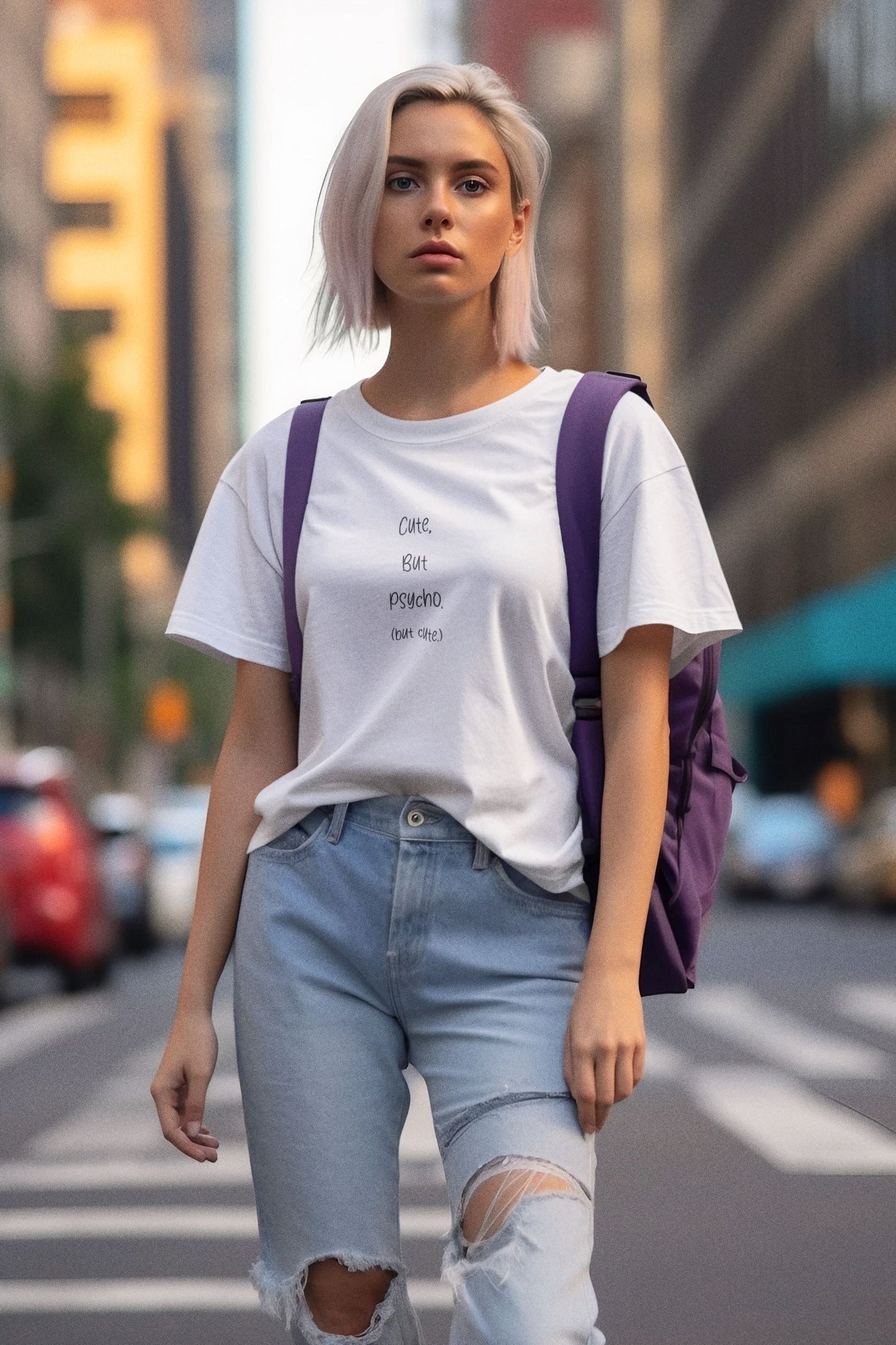 Cute but Psycho ( but cute ) Unisex-Bio-Baumwoll-T-Shirt Soulmates