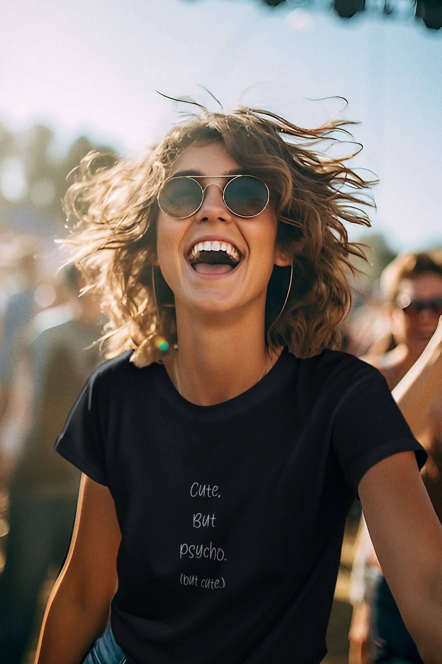 Cute but Psycho (but cute) Unisex-Bio-Baumwoll-T-Shirt Soulmates