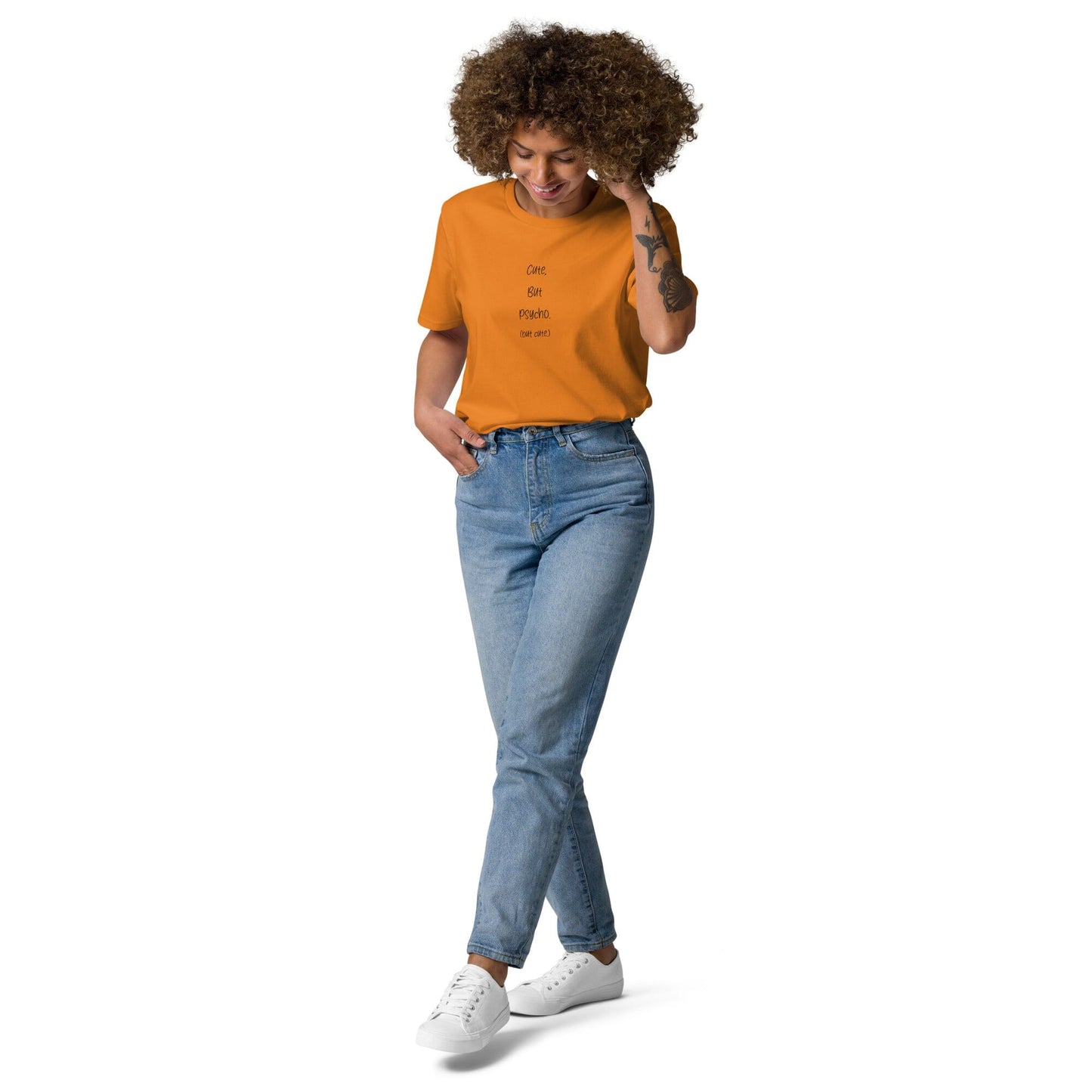 Cute but Psycho ( but cute ) Unisex-Bio-Baumwoll-T-Shirt Soulmates Day Fall S