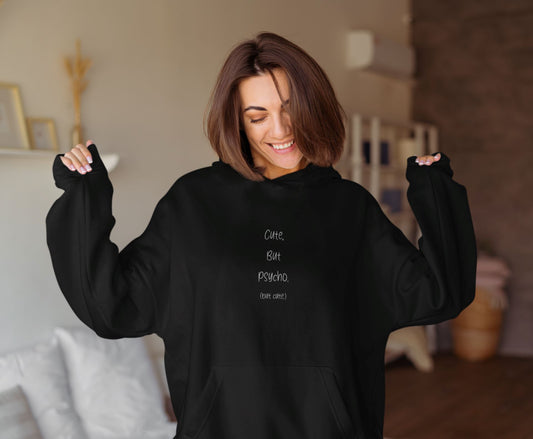 Cute, but Psycho. (but cute.) - Unisex Oversized Organic Hoodie Slammer Oversized Hoodie ST/ST Shirtee