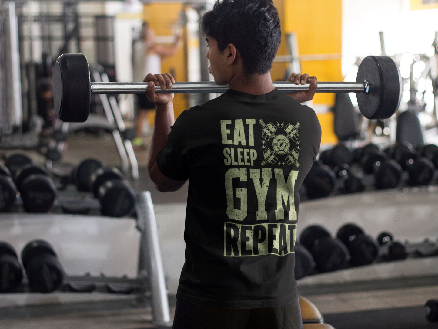 Eat Sleep Gym Repeat - Fuser Relaxed Shirt ST/ST Fuser Relaxed Shirt ST/ST Shirtee