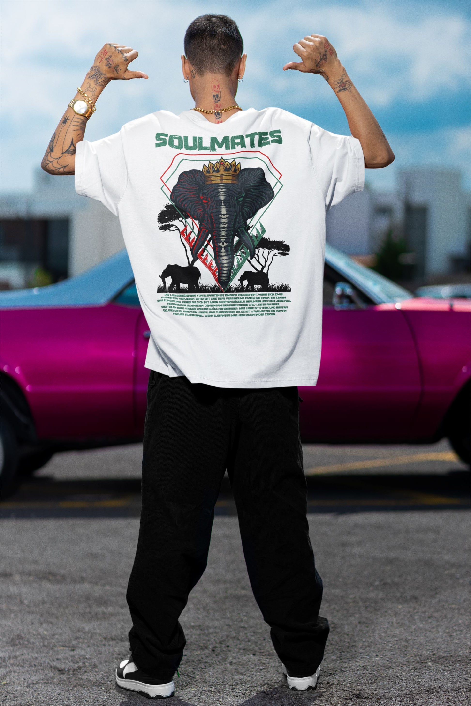 Elefant Soulmates 4 Life - Organic Oversized Shirt Oversized Shirt Soulmates