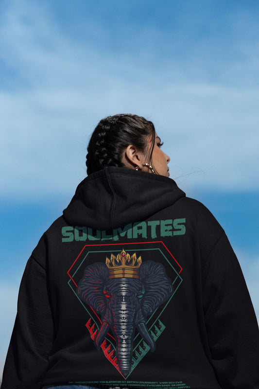 Elefant Soulmates 4 Life - Oversized Hoodie Slammer Oversized Hoodie ST/ST Shirtee
