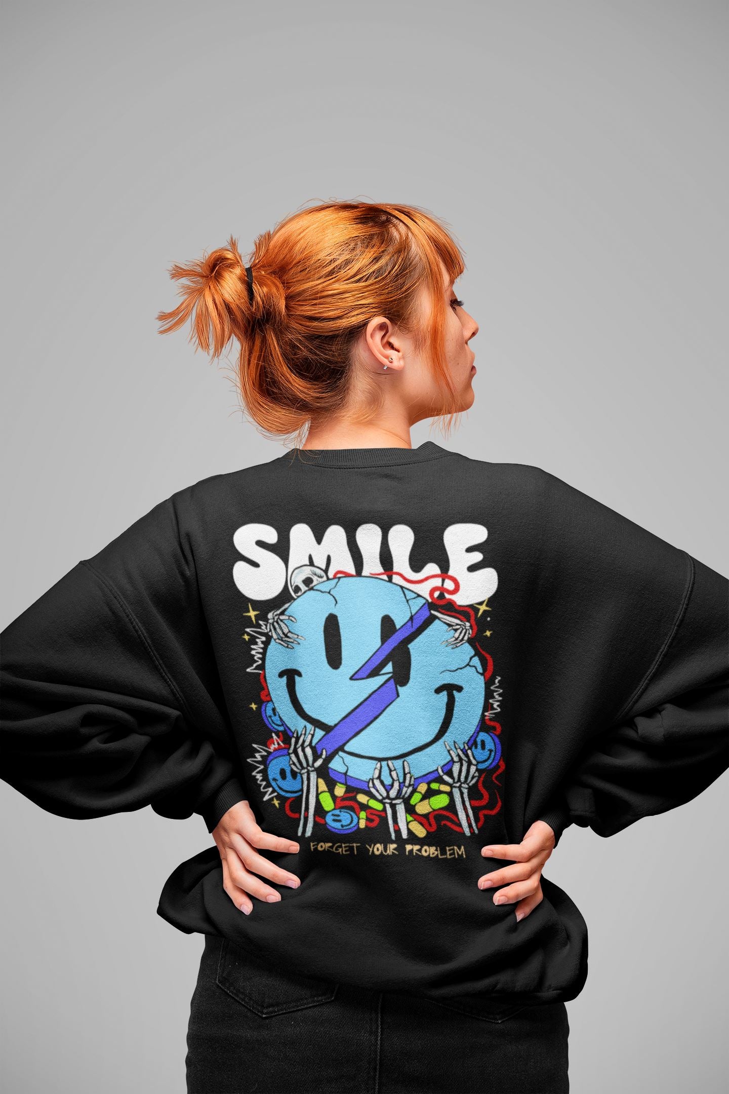 Forget your Problem, Keep Smile. Unisex-Premium-Pullover Soulmates