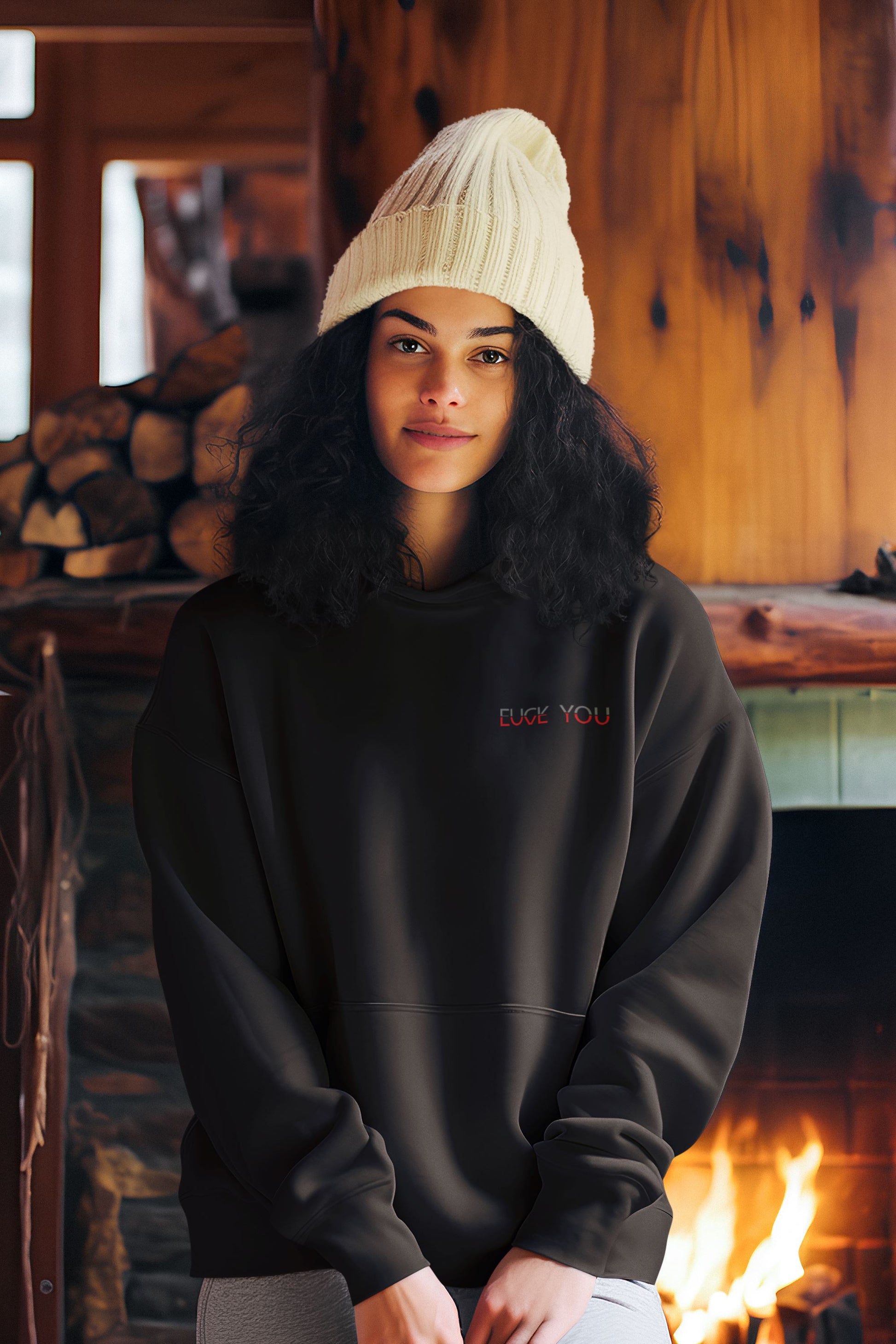 Fuck You Love You Soulmates Design. Unisex-Kapuzenpullover Soulmates