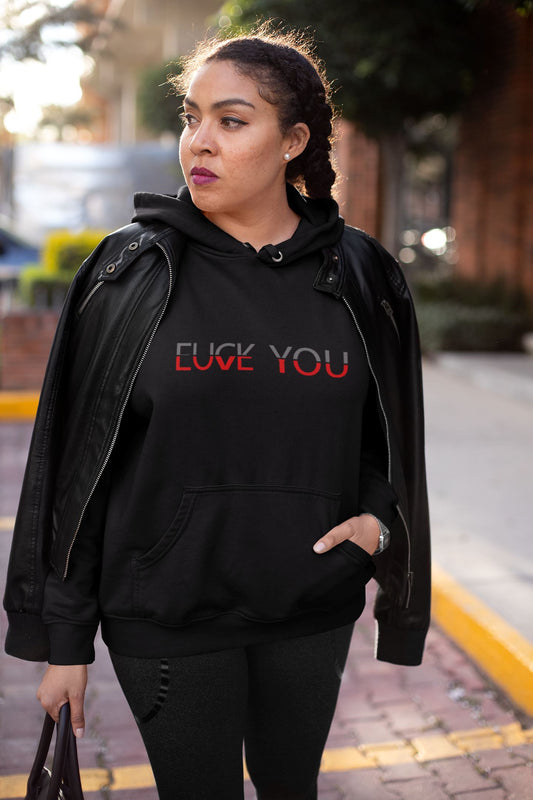 Fuck You Love You Soulmates Design. Unisex-Kapuzenpullover Soulmates