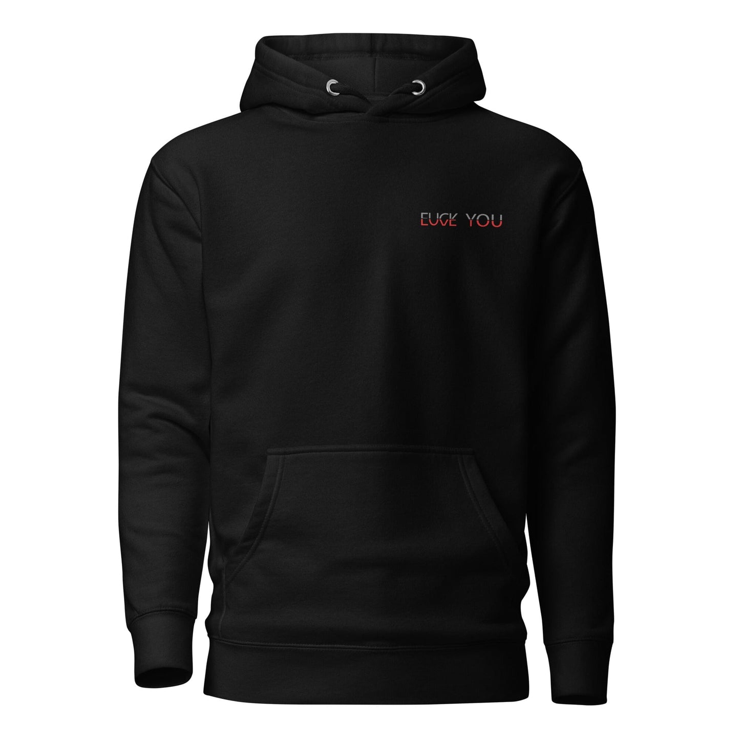 Fuck You Love You Soulmates Design. Unisex-Kapuzenpullover Soulmates Schwarz S