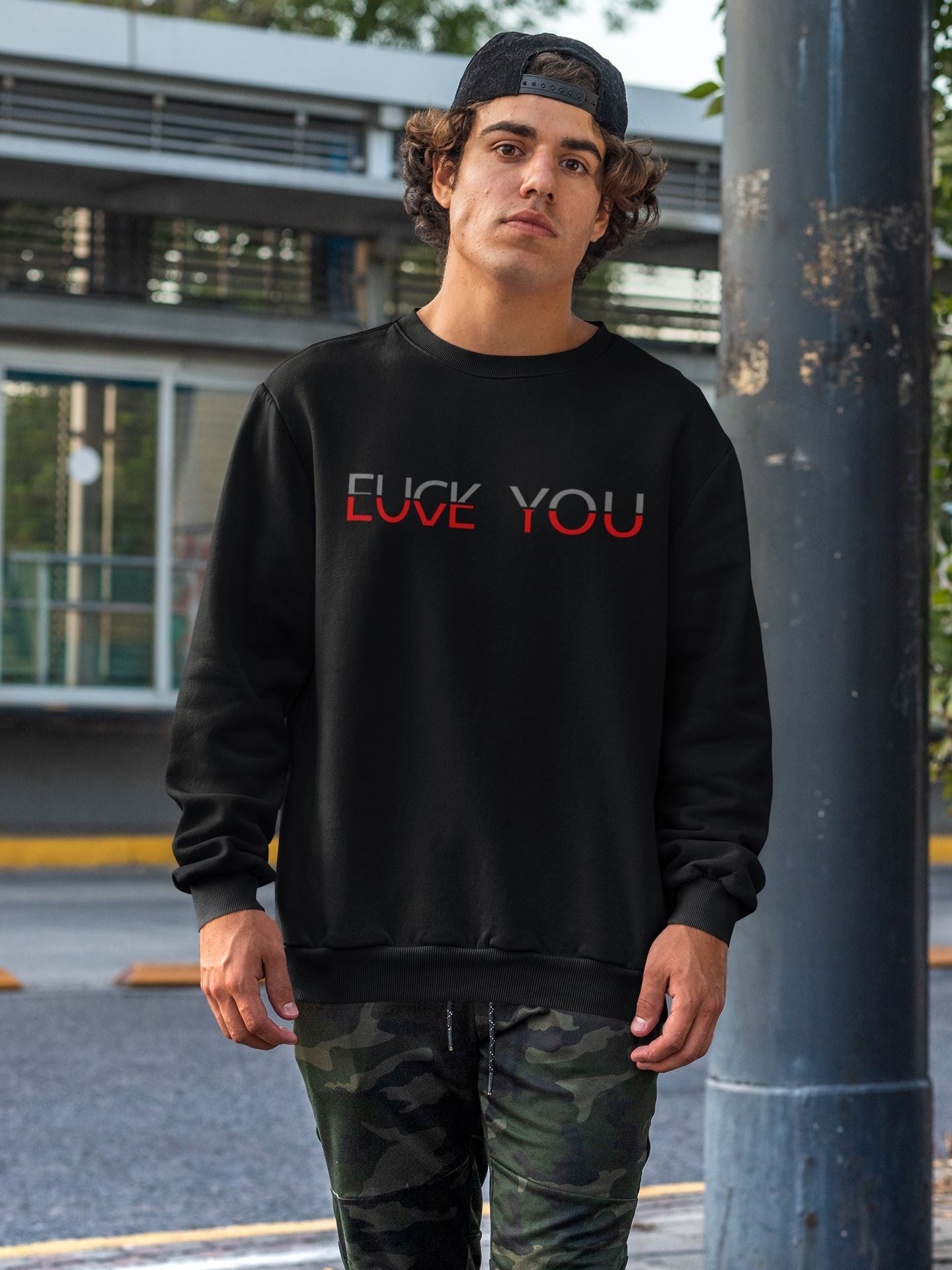 Fuck You Love You Soulmates Design Unisex-Premium-Pullover Soulmates