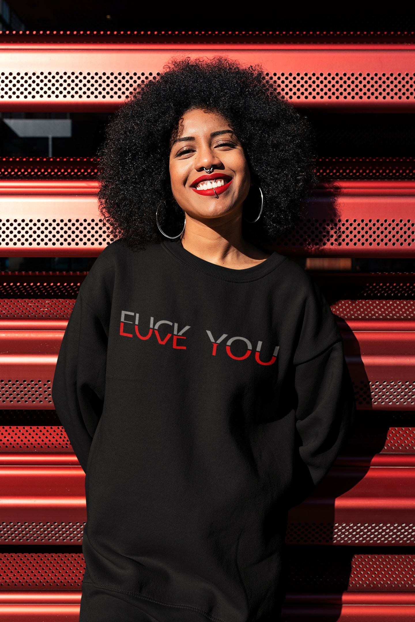 Fuck You Love You Soulmates Design Unisex-Premium-Pullover Soulmates