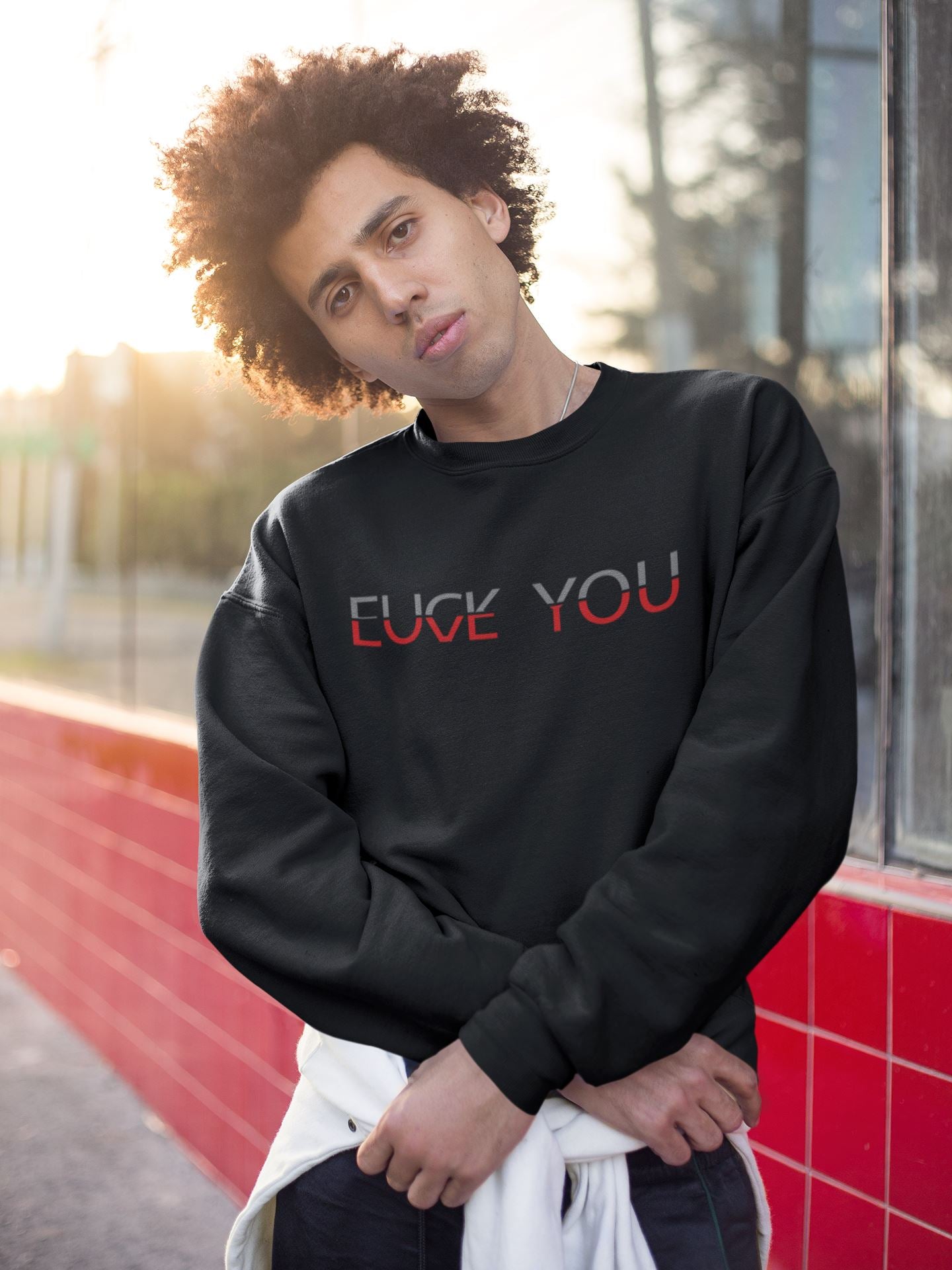 Fuck You Love You Soulmates Design Unisex-Premium-Pullover Soulmates