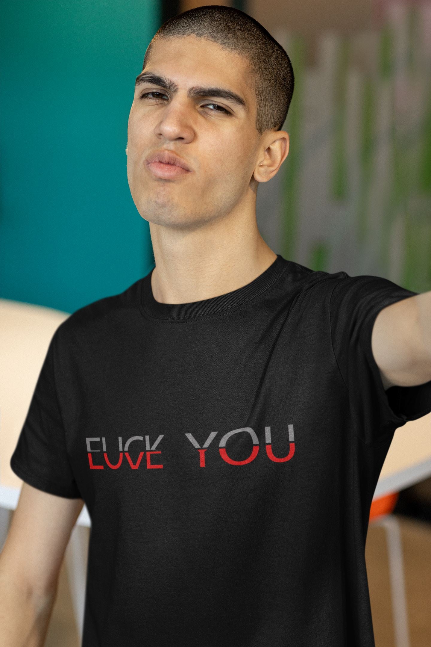 Fuck You Love You Soulmates Design Unisex-T-Shirt Soulmates