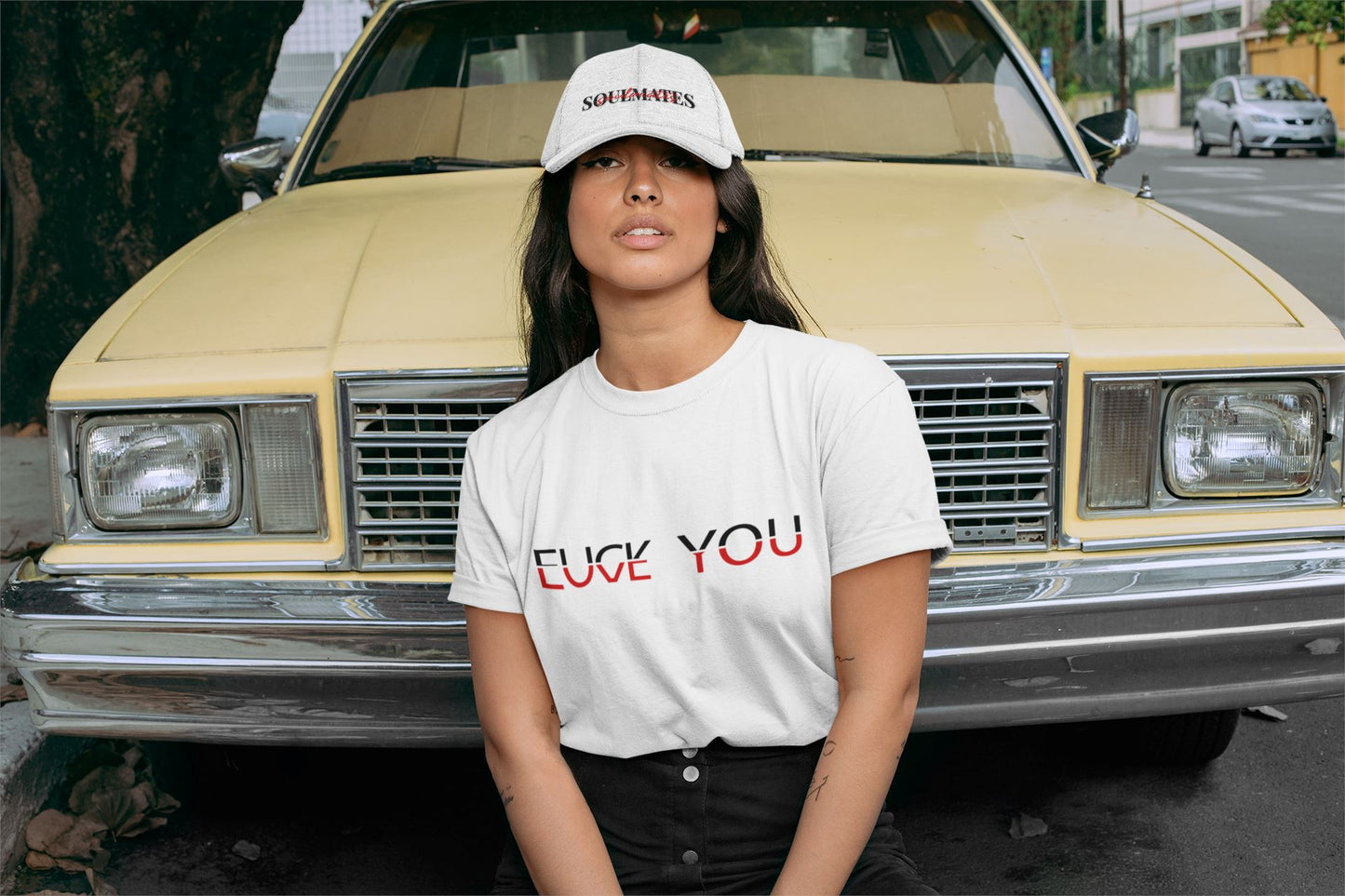 Fuck You Love You Soulmates Design Unisex-T-Shirt Soulmates