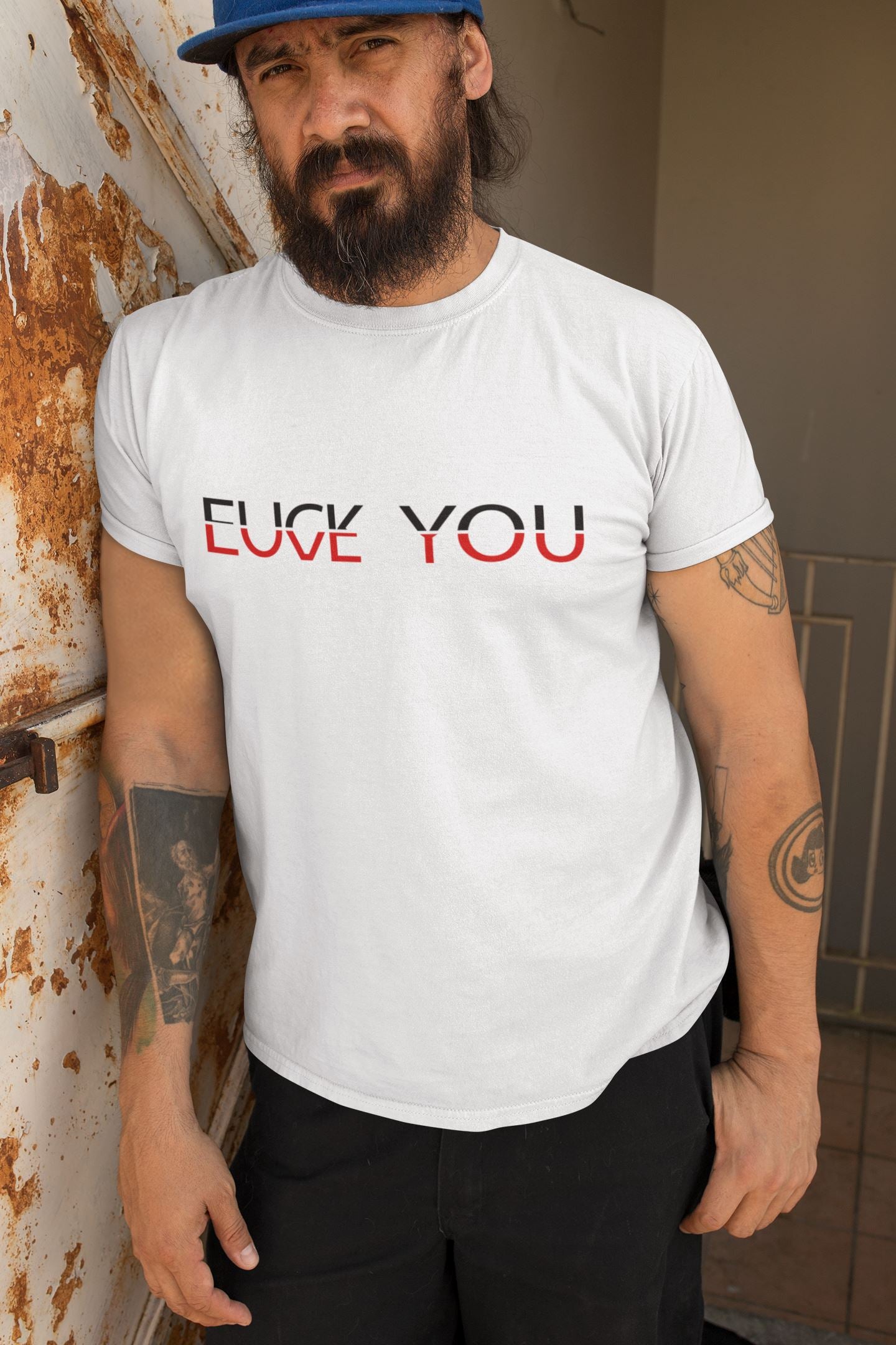 Fuck You Love You Soulmates Design Unisex-T-Shirt Soulmates