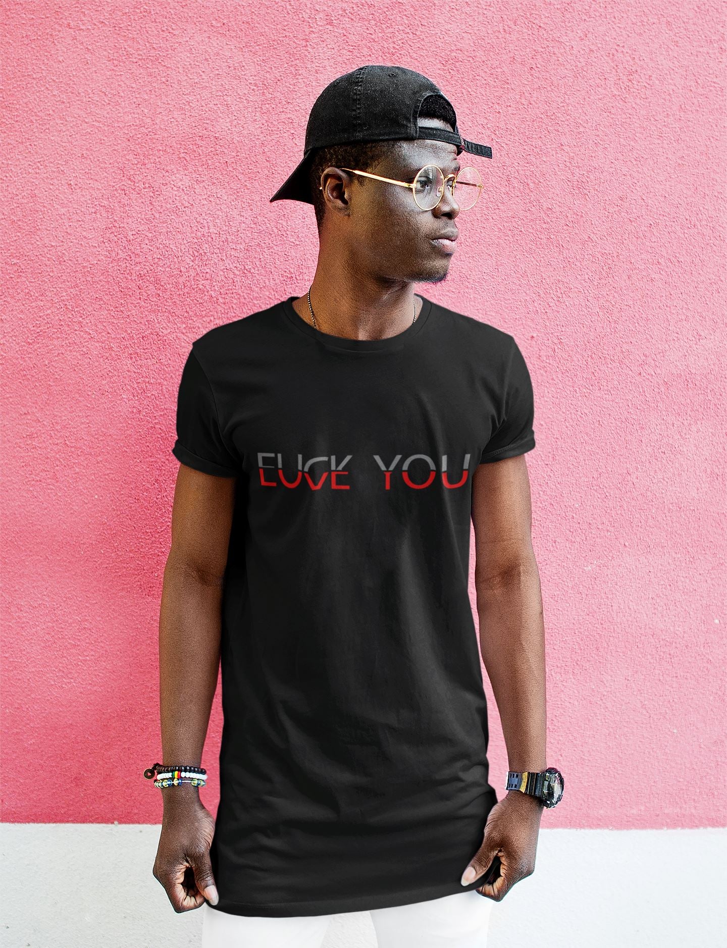 Fuck You Love You Soulmates Design Unisex-T-Shirt Soulmates