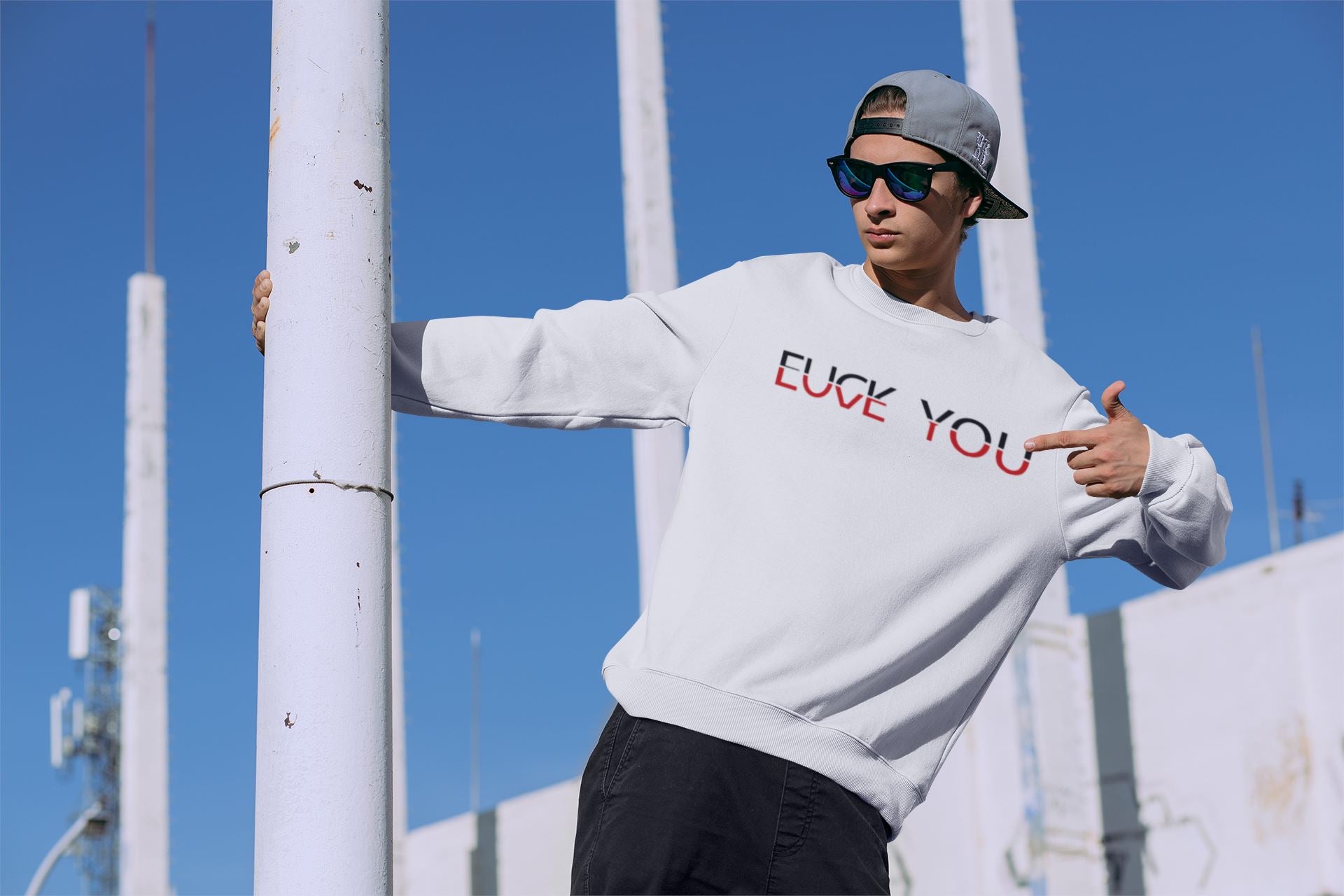 Fuck You Love You Unisex-Premium-Pullover Soulmates
