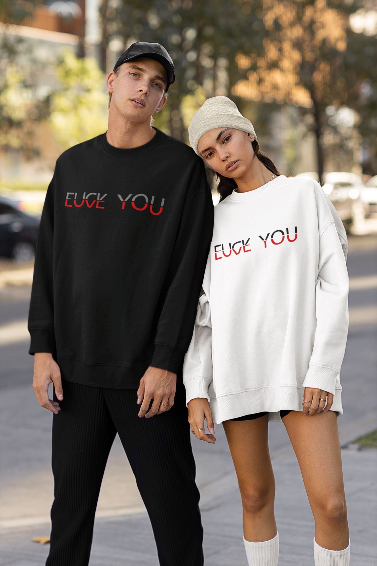 Fuck You Love You Unisex-Premium-Pullover Soulmates