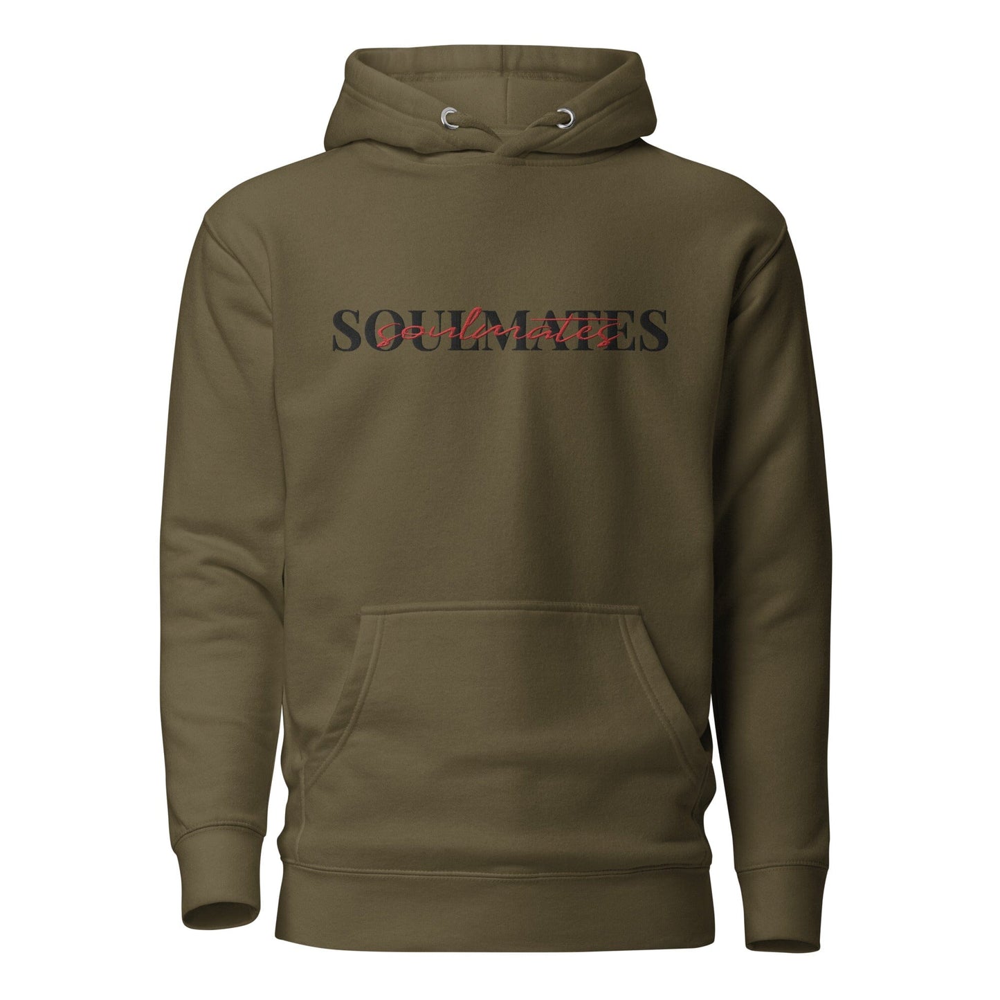 Hoodie Soulmates Stick schwarz/rot Soulmates Militärgrün S