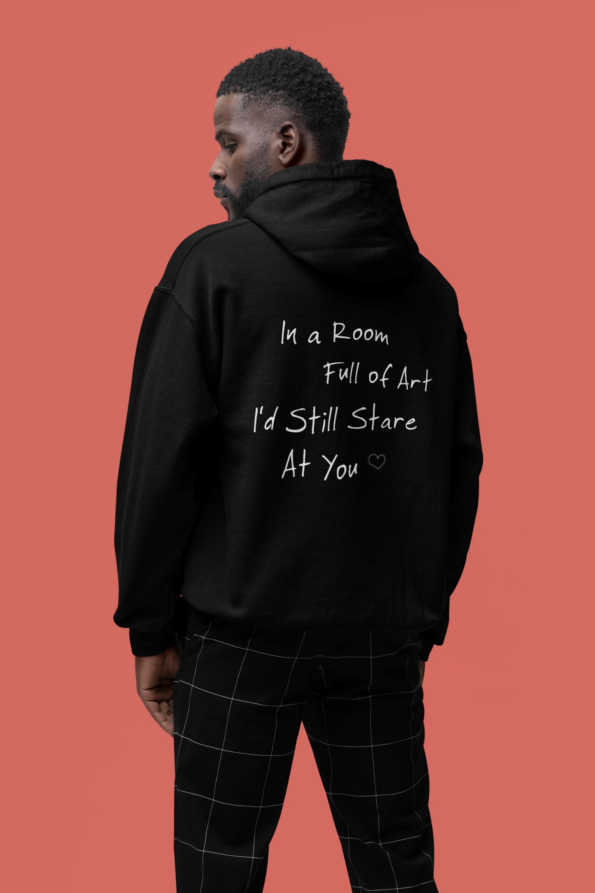 In a Room Full of Art I'd still Stare at You - Unisex Oversized Organic Hoodie Slammer Oversized Hoodie ST/ST Shirtee