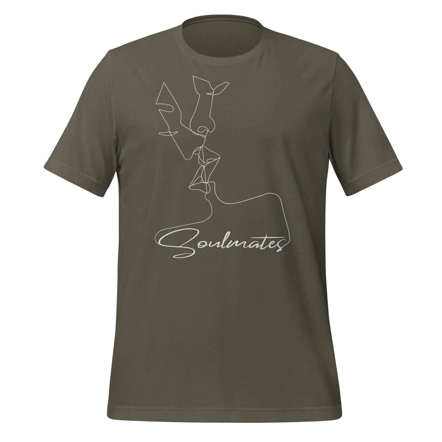 Kissing Soulmates Schlichtes Modernes Design Unisex-T-Shirt Soulmates Armee S