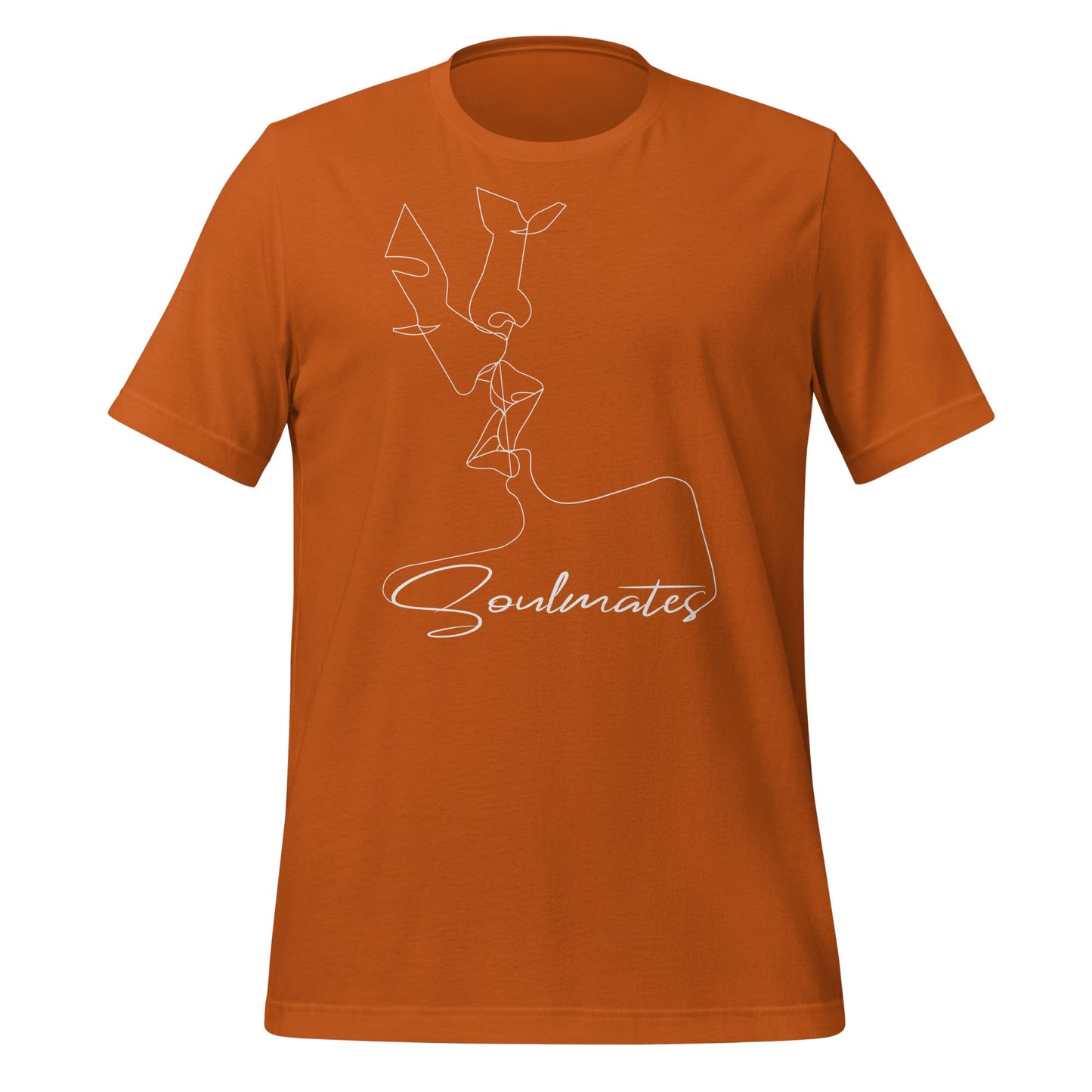 Kissing Soulmates Schlichtes Modernes Design Unisex-T-Shirt Soulmates Autumn S