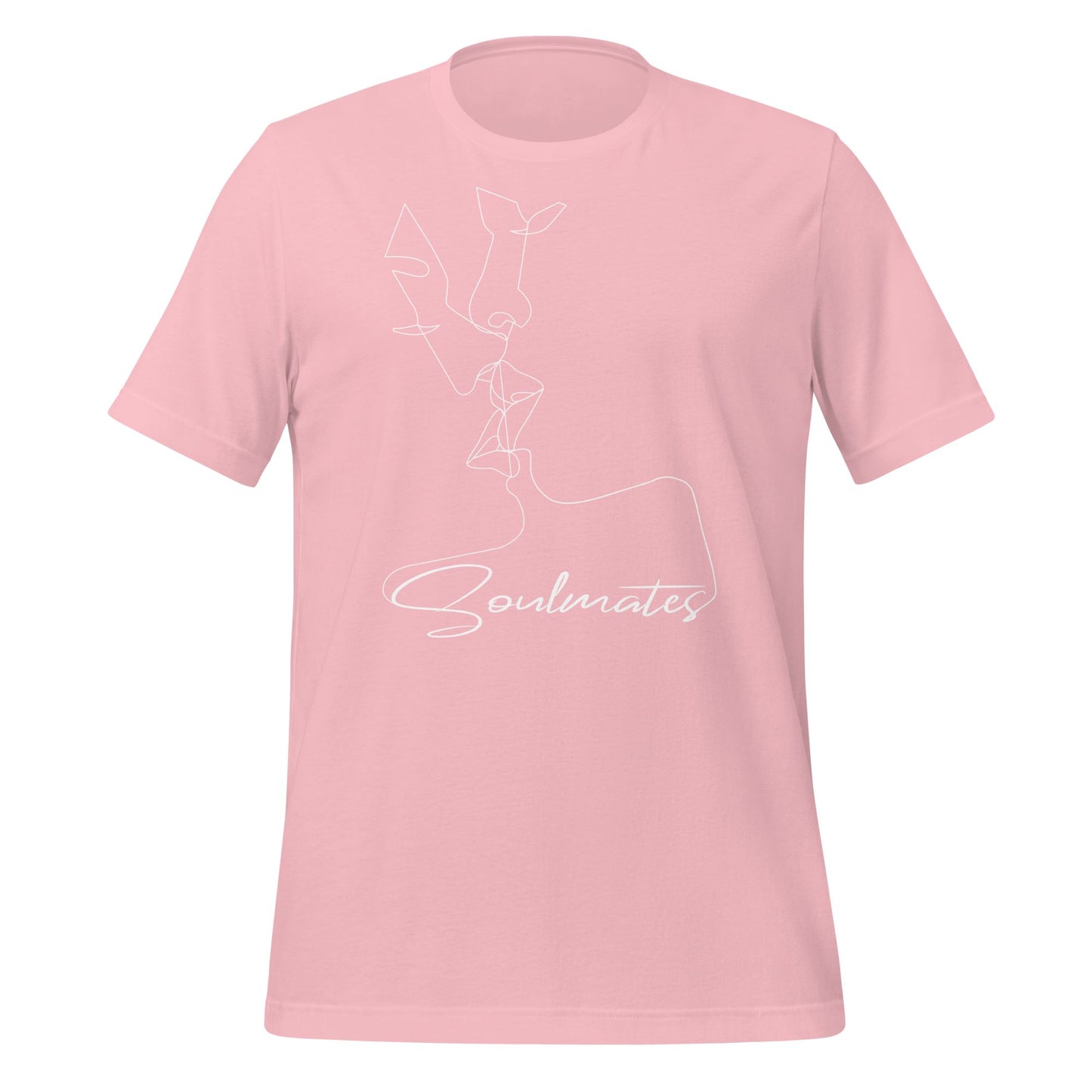 Kissing Soulmates Schlichtes Modernes Design Unisex-T-Shirt Soulmates Pink S