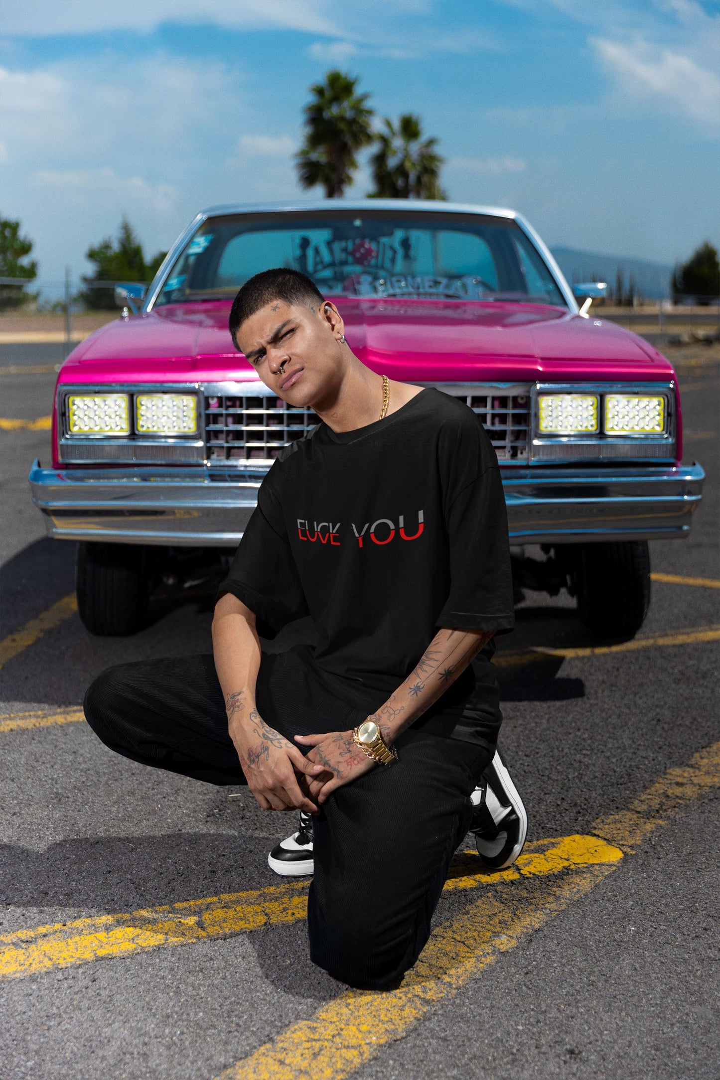 Love You Fuck You - Organic Oversized Shirt Blaster Oversized Shirt ST/ST Shirtee