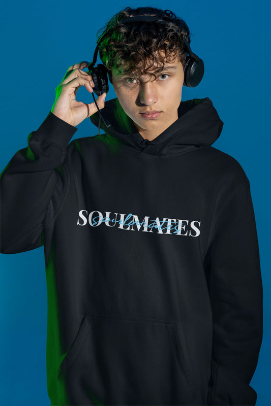 Soulmates weiß/blau - Unisex Oversized Organic Hoodie Slammer Oversized Hoodie ST/ST Shirtee