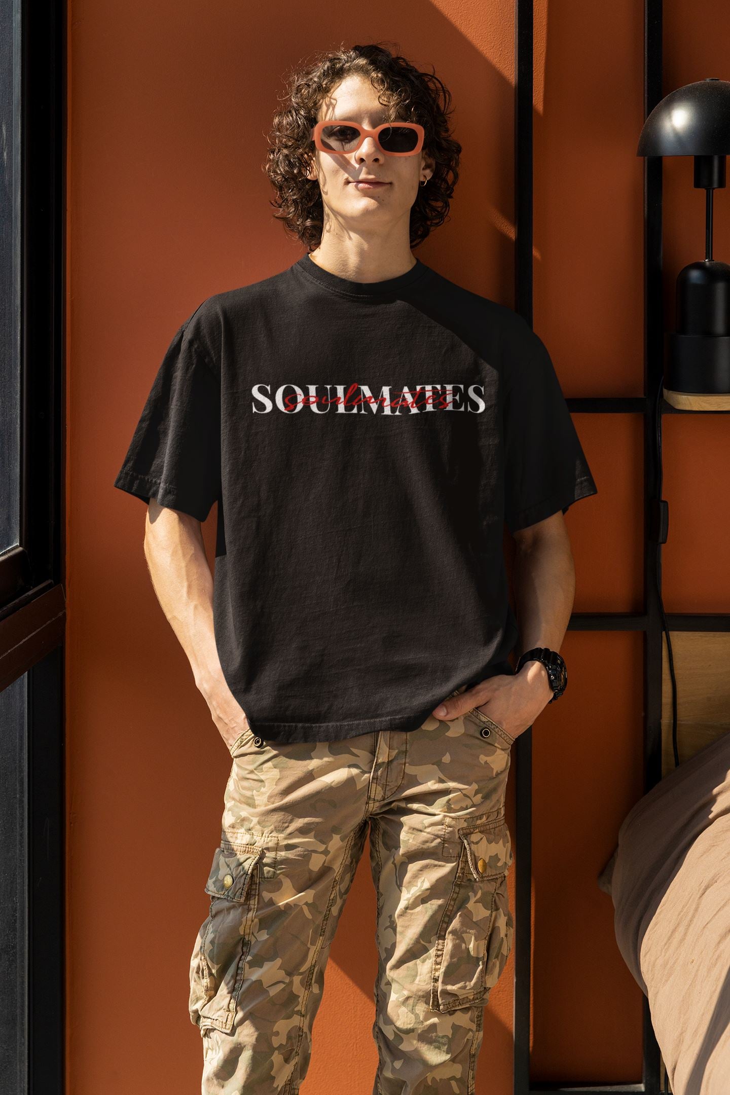 Soulmates weiß/rot - Organic Oversized Shirt Blaster Oversized Shirt ST/ST Shirtee