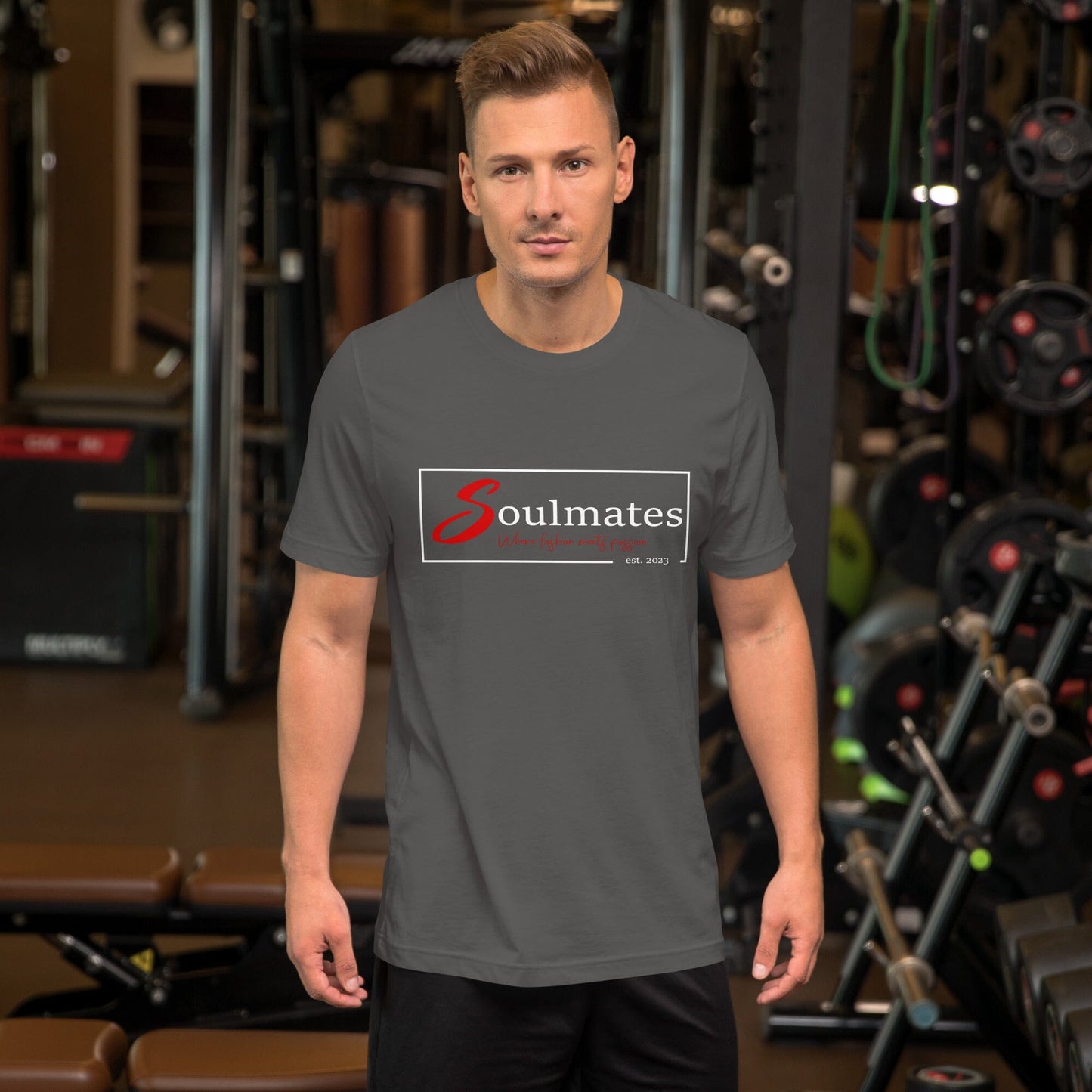 Soulmates Where Fashion meets Passion Unisex-T-Shirt Soulmates Asphalt S