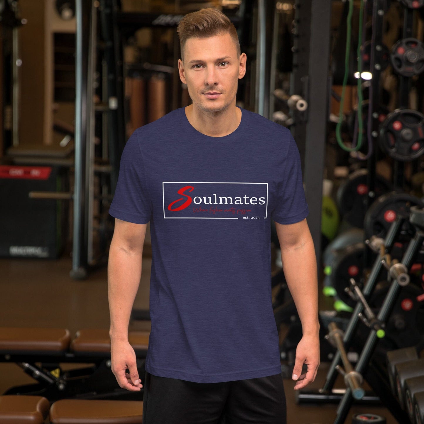Soulmates Where Fashion meets Passion Unisex-T-Shirt Soulmates Heather Mitternachtsmarine S