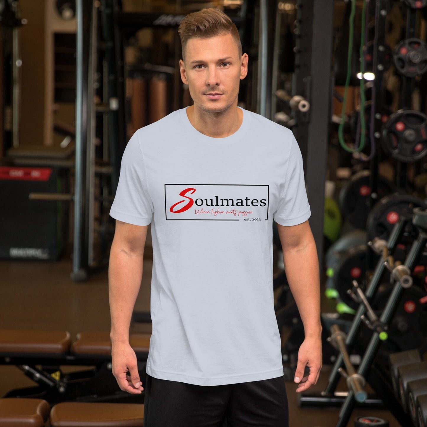 Soulmates Where Fashion meets Passion Unisex-T-Shirt Soulmates Hellblau S
