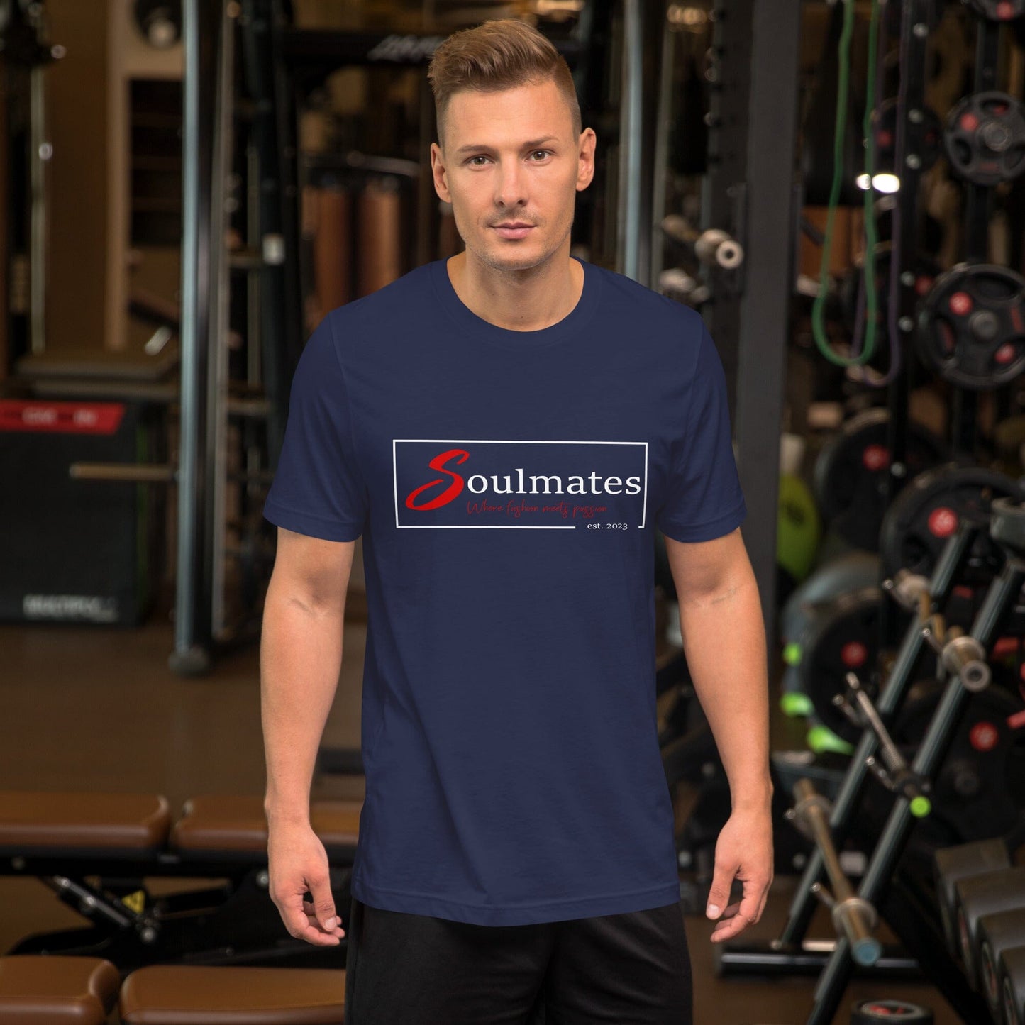 Soulmates Where Fashion meets Passion Unisex-T-Shirt Soulmates Navy S