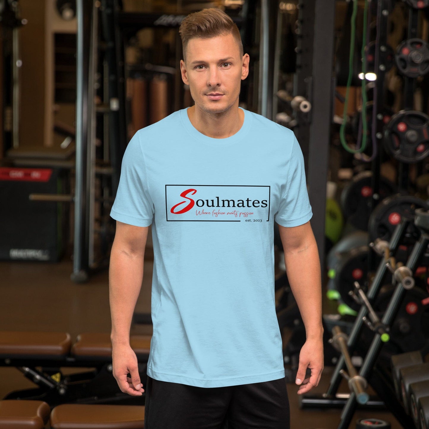Soulmates Where Fashion meets Passion Unisex-T-Shirt Soulmates Ozeanblau S
