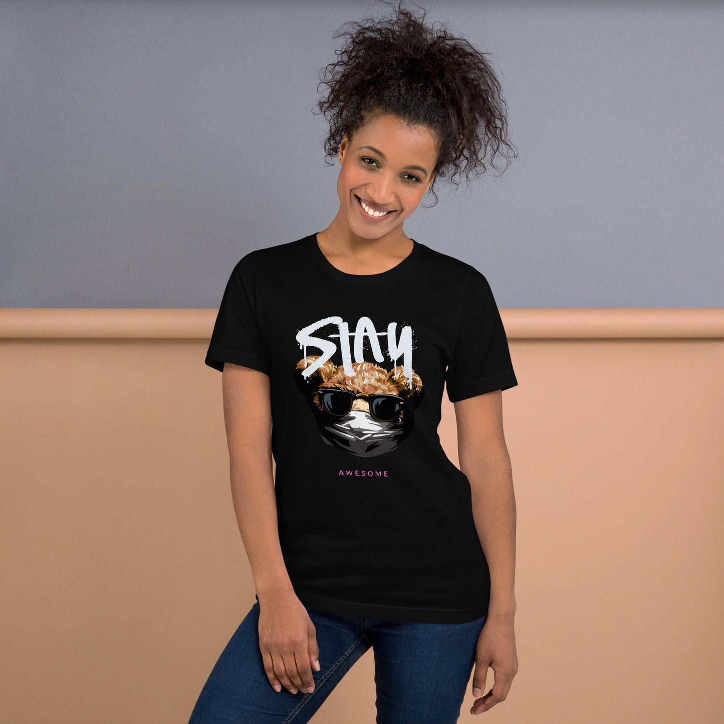 Stay Awesome Bear Unisex-T-Shirt Soulmates