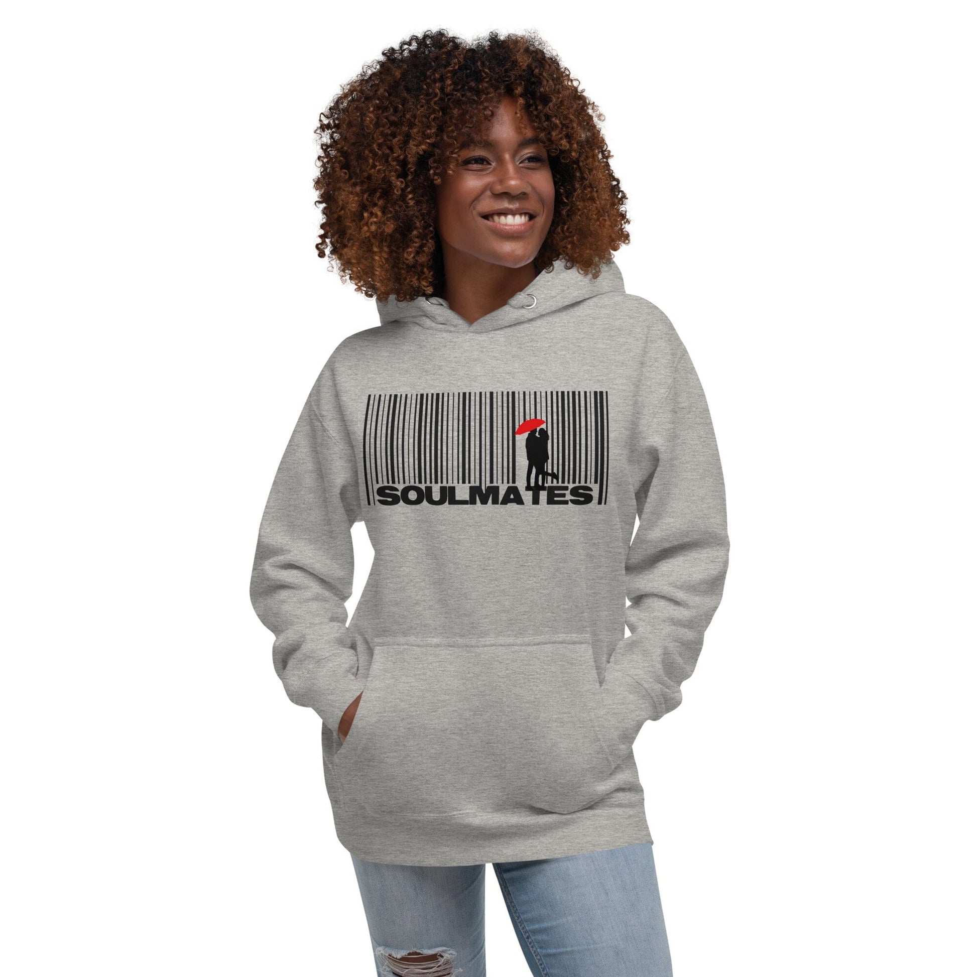 Unisex-Kapuzenpullover Soulmates Carbon Grey S