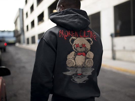 Broken Culture Bear Streetwear. Unisex-Kapuzenpullover Soulmates 