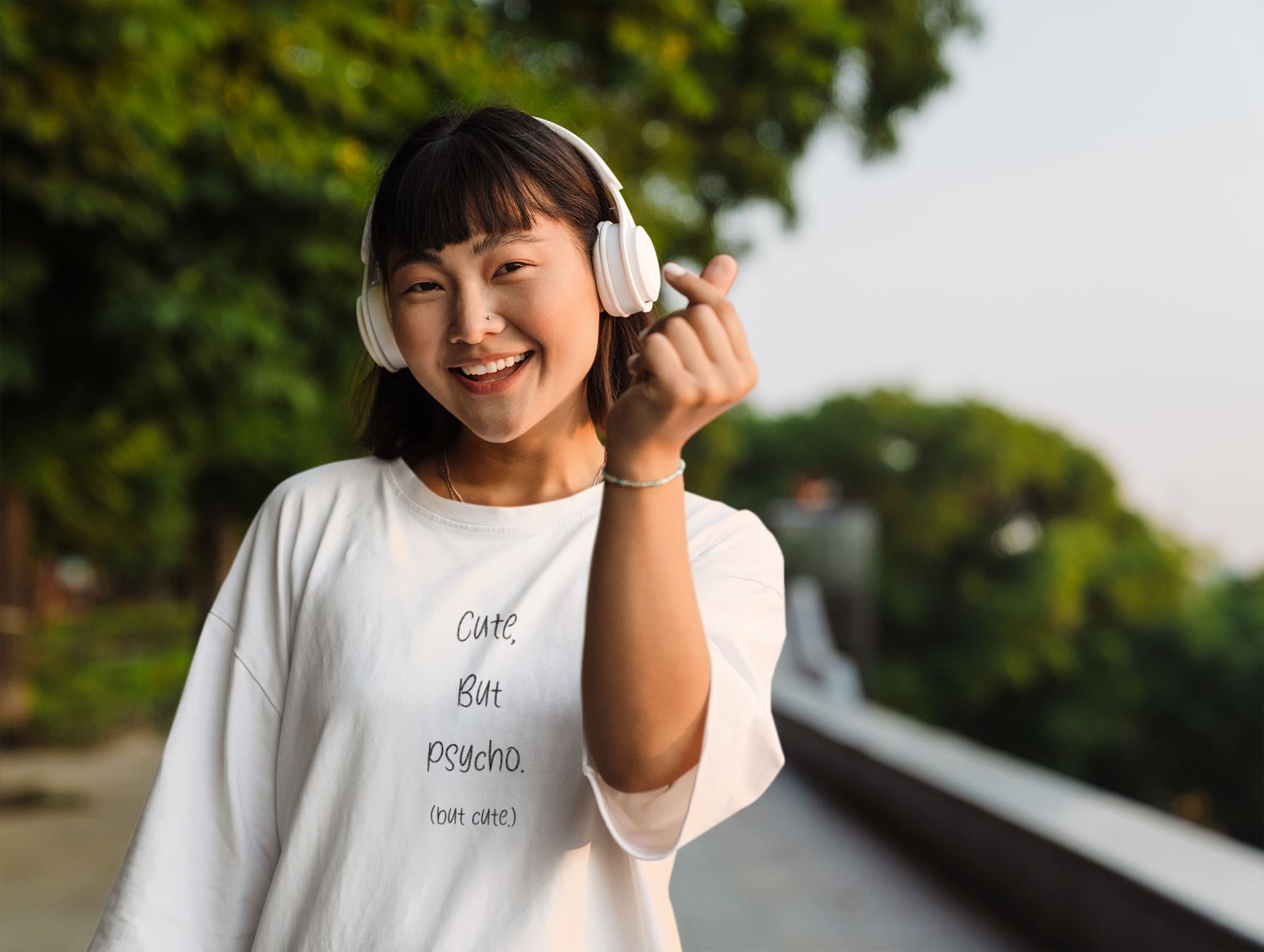 Cute, But Psycho. (but cute.) - Organic Oversized Shirt Blaster Oversized Shirt ST/ST Shirtee 