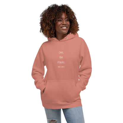 Cute but Psycho (but cute) Unisex-Kapuzenpullover Soulmates Dusty Rose S 