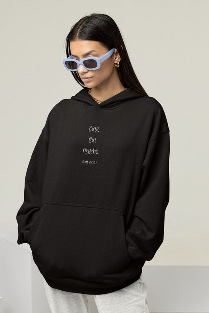 Cute, but Psycho. (but cute.) - Unisex Oversized Organic Hoodie Slammer Oversized Hoodie ST/ST Shirtee 